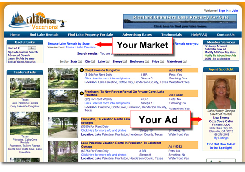 Get in the Spotlight on LakehouseVacations.com